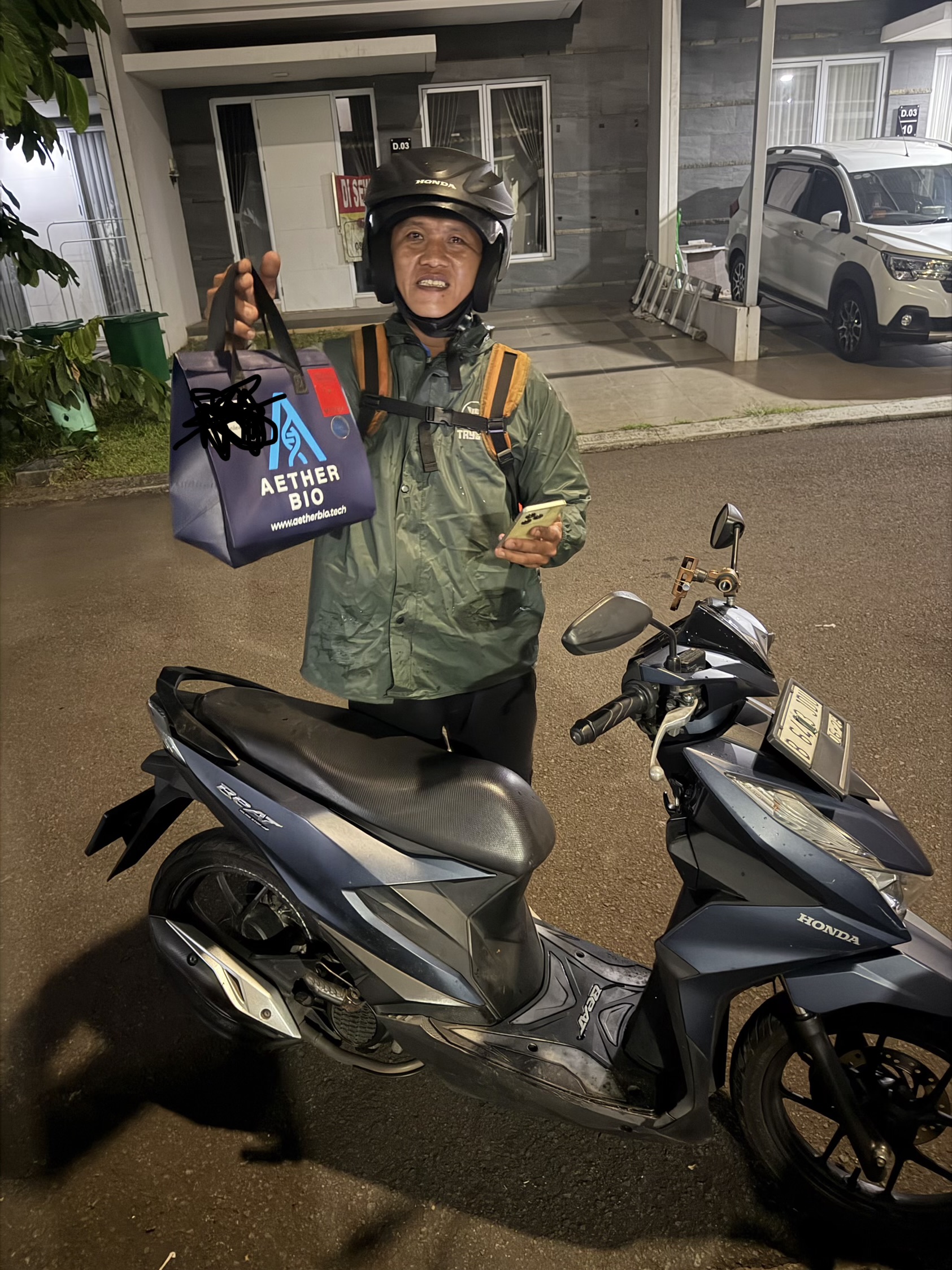 Delivered to Jakarta